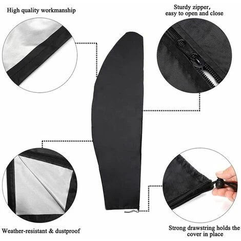 Housse Pour Parasol Déporté – Housse Parasol Excentré – Bâche De Protection Pour Parasol Déporté – Housse étanche Et Durable Pour Parasol(280x30x81x45CM) – Image 4
