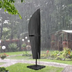 Housse De Protection De Parasol, 280 X 30 X 81/46 Cm Imperméable Résistant Avec Fermeture Éclair Pour Parasol De 2 à 4 M Résistante Et Durable Pour Parasol Déporté